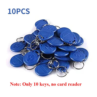 Atkārtota rokas 125KHz EM4100 5200 RFID ID karšu rakstīšanas kopētāja kopēšanas aparāta programmētājs + 5PCS T5577 pārrakstāmie atslēgu piekariņi