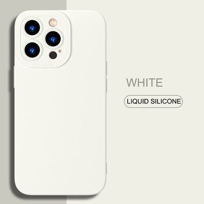 Purpurinis skystas silikoninis dėklas, skirtas iPhone 14 Plus 13 11 15 16 Pro Max 12 Mini 14Pro XR XS X 7 8 Plus SE Minkštas smūgiams atsparus galinis dangtelis