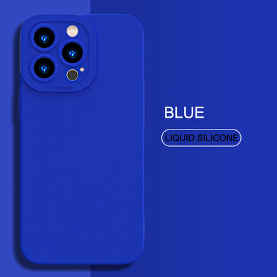 Purpurinis skystas silikoninis dėklas, skirtas iPhone 14 Plus 13 11 15 16 Pro Max 12 Mini 14Pro XR XS X 7 8 Plus SE Minkštas smūgiams atsparus galinis dangtelis