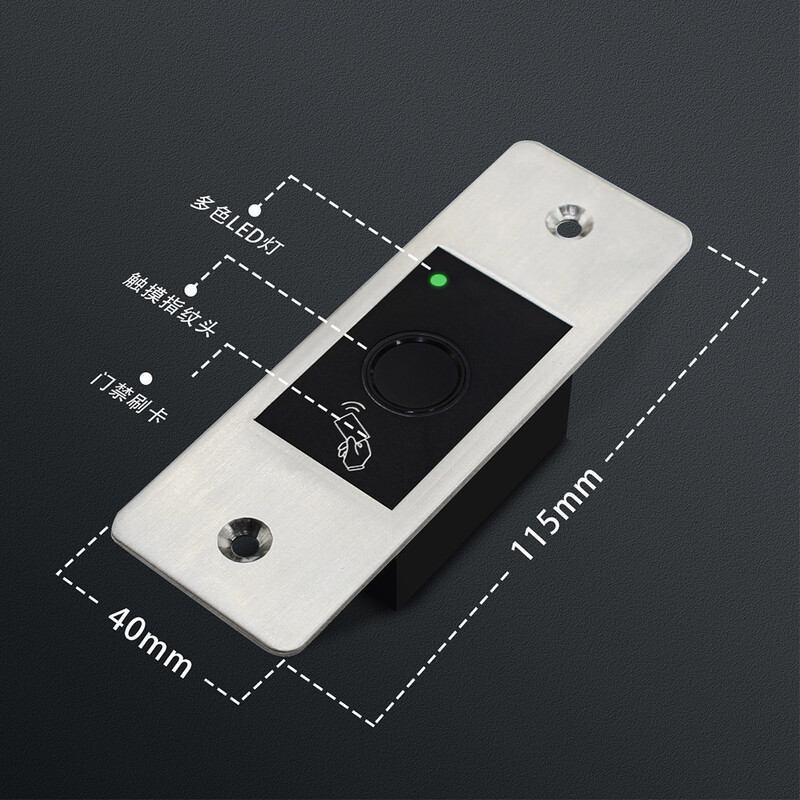 Mini metāla IP66 durvju slēdzenes piekļuve ūdensizturīgs iegults pirkstu nospiedumu RFID savrupajam kontrollera lasītājs 10gab125KHZ tagi