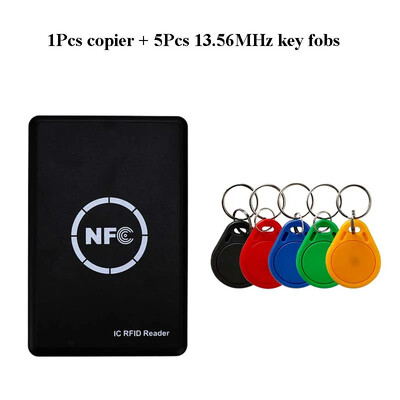 IC ID RFID kopētājs NFC viedkaršu lasītājs 125 kHz RFID atslēgu pavairotāji 13,56 MHz rakstītājs ar UID S50 T5577 kartes atslēgas piekariņa tagu