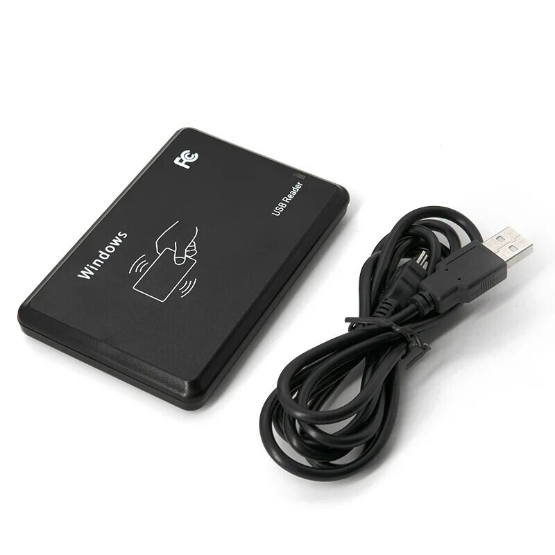 Viedais RFID karšu lasītājs 125KHz 13,56MHz ID IC divu frekvenču piekļuves kontroles šifrēts programmētājs lasītājs ar USB interfeisu