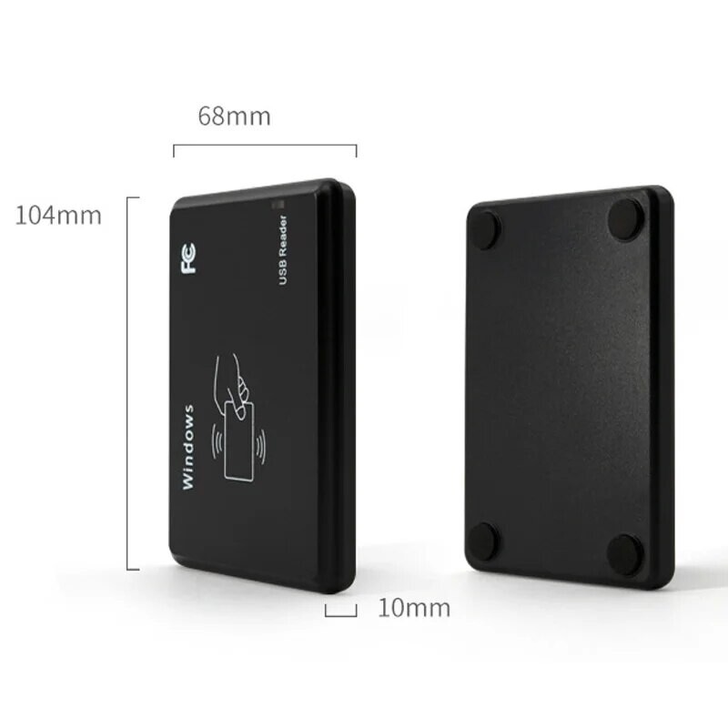 Viedais RFID karšu lasītājs 125KHz 13,56MHz ID IC divu frekvenču piekļuves kontroles šifrēts programmētājs lasītājs ar USB interfeisu