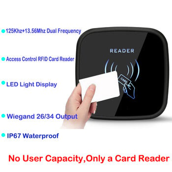 Αδιάβροχο RFID Dual Frequency 125Khz 13,56Mhz Smart Card Reader Wiegand 26 34 Interface Door Access Control Slave Card Reader