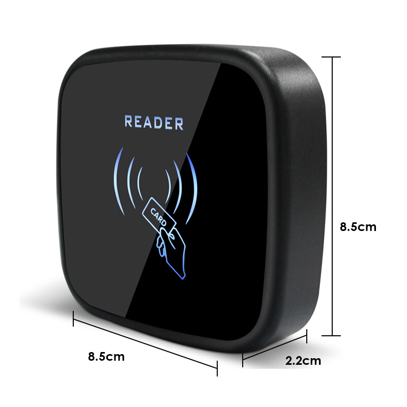 Ūdensizturīgs RFID divfrekvences 125Khz 13,56Mhz viedkaršu lasītājs Wiegand 26 34 interfeisa durvju piekļuves kontroles vergu karšu lasītājs
