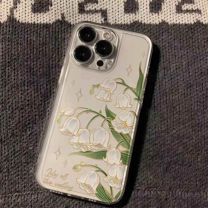 INS Simplicity Flower telefonska torbica otporna na udarce za iPhone 16 15 14 13 12 11 Pro Max XR XS MAX 7 8 PLUS MINI Y2K silikonska mekana maska