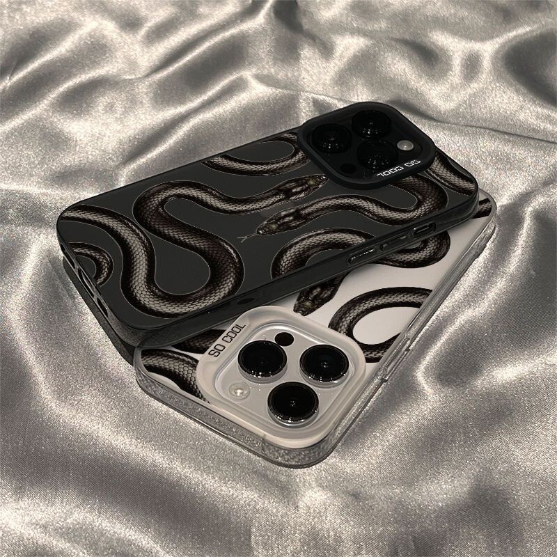 Dizajn telefonske maske sa motivom zmije za iPhone 16 15 14 13 12 11 Pro Max XR XS MAX 7 8 PLUS MINI Y2K mat zaštitna maska otporna na udarce