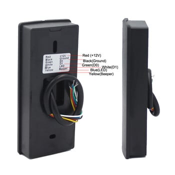 IP68 Αδιάβροχο Wiegand 26 Έξοδος 125Khz/13,56Khz RFID Proximity Card Reader Access Control Slave Reader UP002