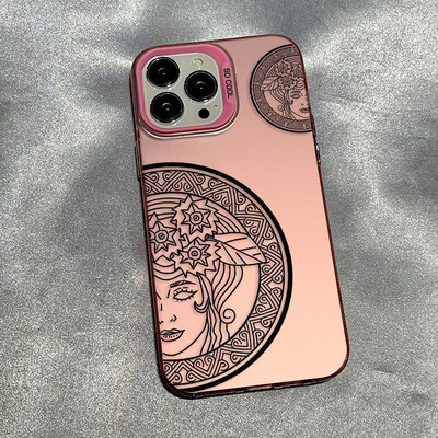 Polucrtana face color Collision europska nišna telefonska torbica za iPhone 16 15 14 13 12 11 Pro Max XR XS MAX 7 8 PLUS MINI Y2K maska