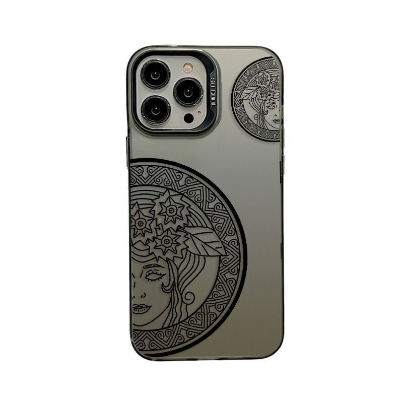 Polucrtana face color Collision europska nišna telefonska torbica za iPhone 16 15 14 13 12 11 Pro Max XR XS MAX 7 8 PLUS MINI Y2K maska