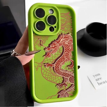 Θήκη τηλεφώνου Hot East Dragon Silicone για iPhone 16 11 12 13 14 15 Pro Max 7 8 Plus X XR XS MAX Mini Boy INS Fashion Θήκες τηλεφώνου