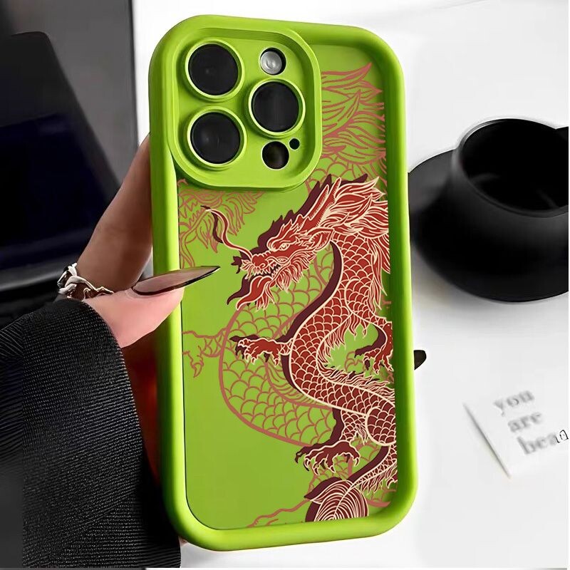 Hot East Dragon silikonska maska za telefon za iPhone 16 11 12 13 14 15 Pro Max 7 8 Plus X XR XS MAX Mini Boy INS modne telefonske maske