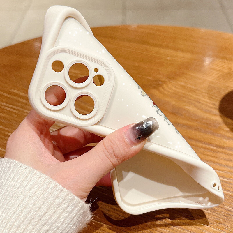 Mekana TPU maska s printom božićnog drvca za iPhone 15 16 Pro Max 14 Plus 13 12 11 Pro Max 7 8 XR X XSMax SE Poklopac za telefon otporan na udarce