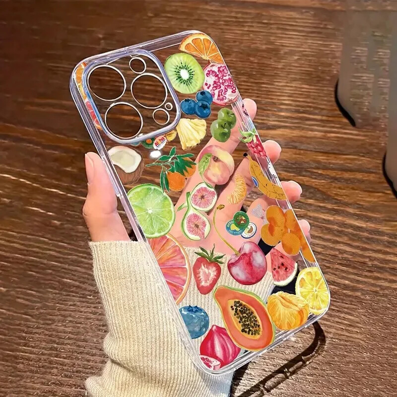 Fruit prozirna višenamjenska torbica za mobilni telefon protiv pada preko cijelog zaslona ZA 15PROMAX