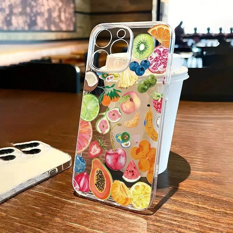 Fruit prozirna višenamjenska torbica za mobilni telefon protiv pada preko cijelog zaslona ZA 15PROMAX