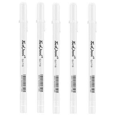 3/5 komada/10 komada Set 0,8 mm Highlight marker gel olovka s bijelom tintom za crtanje Potrepština za crtanje Olovka za crtanje