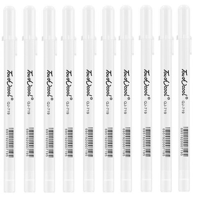 3/5 komada/10 komada Set 0,8 mm Highlight marker gel olovka s bijelom tintom za crtanje Potrepština za crtanje Olovka za crtanje