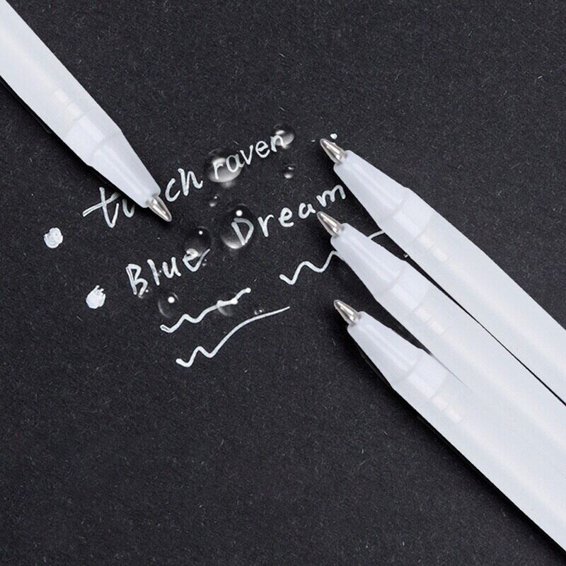 3/5 komada/10 komada Set 0,8 mm Highlight marker gel olovka s bijelom tintom za crtanje Potrepština za crtanje Olovka za crtanje