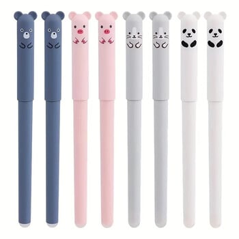 26 τμχ/σετ Animals Panda Erasable Gel Pens Set 0,5mm Erasable Pen Refills Rods Πλενόμενη λαβή Σχολικά είδη γραφείου Χαρτικά