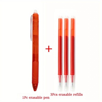 4 kom/set 0,7 mm set čarobnih gel olovki s izbrisivim punjenjem, 8 boja, štapić s gel tintom za dopunu, pisaći pribor, olovke na uvlačenje, perive šipke s drškom