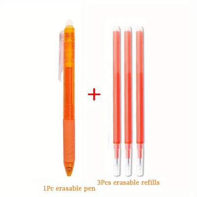 4 kom/set 0,7 mm set čarobnih gel olovki s izbrisivim punjenjem, 8 boja, štapić s gel tintom za dopunu, pisaći pribor, olovke na uvlačenje, perive šipke s drškom