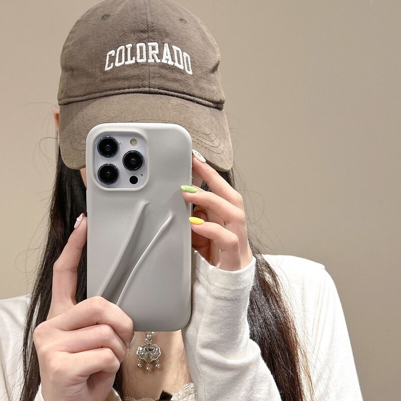 Луксозен минималистичен едноцветен калъф за iPhone 15 14 Plus 13 12 Mini 11 Pro Max Може да се монтира с капак Червило Не се доставя