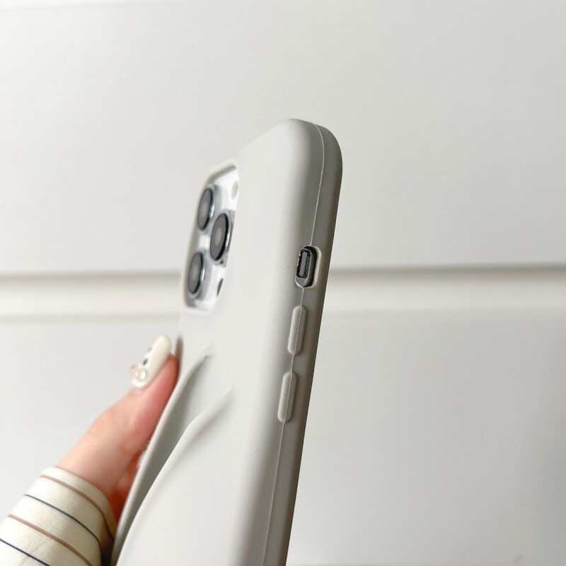 Луксозен минималистичен едноцветен калъф за iPhone 15 14 Plus 13 12 Mini 11 Pro Max Може да се монтира с капак Червило Не се доставя