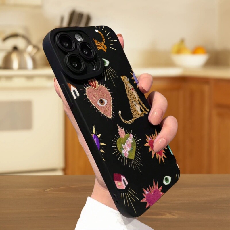 Telefonska maska s uzorkom leoparda kompatibilna s iPhone 11/12/13/14/15/16 Pro Max/XR/XS/12 13 Mini 7 8 14 15 16 Plus SE poklon