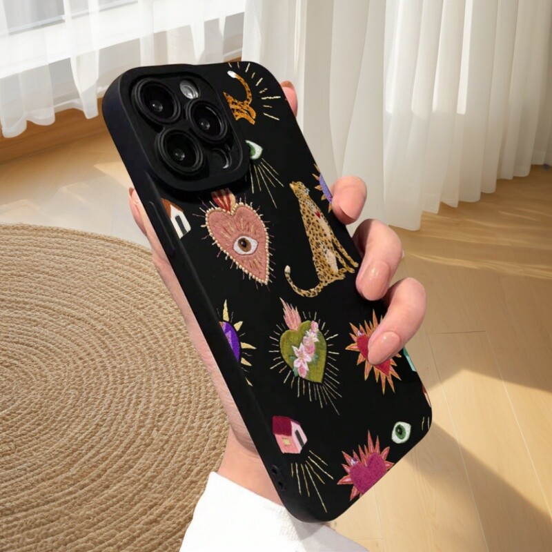 Telefonska maska s uzorkom leoparda kompatibilna s iPhone 11/12/13/14/15/16 Pro Max/XR/XS/12 13 Mini 7 8 14 15 16 Plus SE poklon