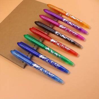 8/4 τεμ. Erasable Gel Pen Multi-Color0,5mm Tip Ζωγραφική Γράψιμο Σχέδιο Σχολείο Μαύρο Μπλε Κόκκινο Ροζ Πορτοκαλί Πράσινο Μωβ Ανοιχτό Μπλε