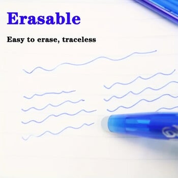 8/4 τεμ. Erasable Gel Pen Multi-Color0,5mm Tip Ζωγραφική Γράψιμο Σχέδιο Σχολείο Μαύρο Μπλε Κόκκινο Ροζ Πορτοκαλί Πράσινο Μωβ Ανοιχτό Μπλε