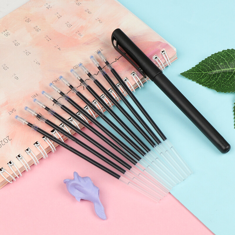 Автоматично избледняващ комплект писалки Изчезващ пълнител Невидимо синьо мастило Гел Магически химикалки Дъска за калиграфия Инструменти за практикуване на почерк