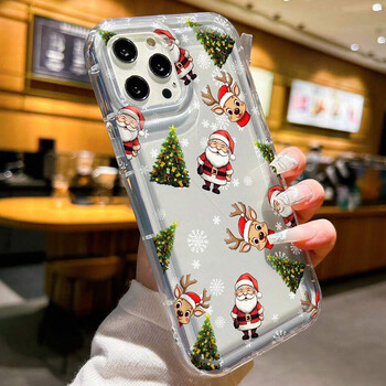 Θήκη για iPhone 16 Θήκη iPhone 15 Pro Max Santa Claus Elk Snowman Χριστουγεννιάτικη θήκη για iPhone 14 13 12 11 XS X XR 7 8 Plus Κάλυμμα