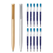 Метална гел химикалка с пълнител за метални химикалки за табели Xiaomi 0,5 мм гладко мастило за подписване, писане на бизнес офис Пучка Химикалки от алуминиева сплав