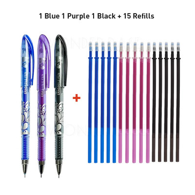 Set 0,5 mm brisivih gel olovaka, 6 boja tinte, vruće nestajuće gel olovke za pisanje, punjenja za uredski pribor za učenike