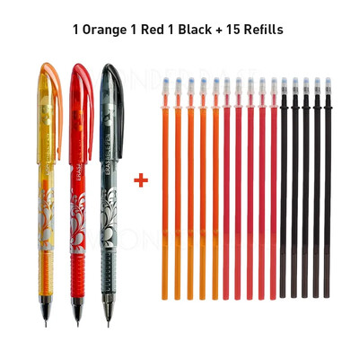 Set 0,5 mm brisivih gel olovaka, 6 boja tinte, vruće nestajuće gel olovke za pisanje, punjenja za uredski pribor za učenike