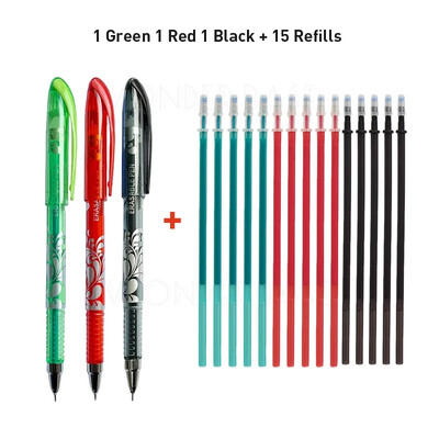 Set 0,5 mm brisivih gel olovaka, 6 boja tinte, vruće nestajuće gel olovke za pisanje, punjenja za uredski pribor za učenike