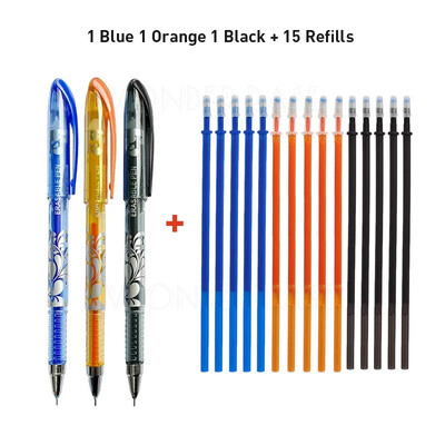 Set 0,5 mm brisivih gel olovaka, 6 boja tinte, vruće nestajuće gel olovke za pisanje, punjenja za uredski pribor za učenike