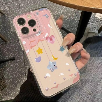 Cute Dreamy Stars Αντικραδασμική θήκη τηλεφώνου INS για iPhone 16 15 14 13 12 11 Pro Max XR XS MAX 7 8 PLUS MINI Y2K Μαλακό κάλυμμα σιλικόνης