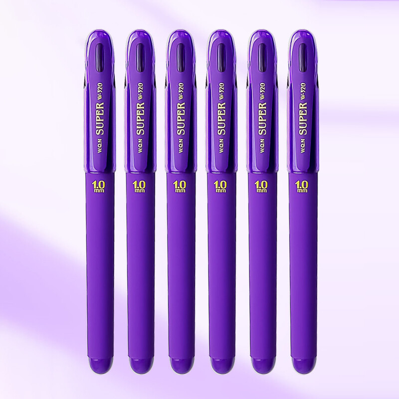 3 бр. Лилави, зелени и жълти комплекти гел химикалки с мастило, 1,0 мм, голям капацитет, естетични канцеларски материали, евтини неща за училищни предмети