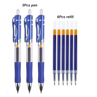 5 kom/komplet Crna neutralna olovka Studentski ispit Uredski potpis Plava Crvena olovka Slatka tiskanica Gel olovka