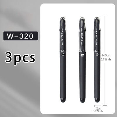 Прибиращи се гел химикалки, черно мастило, 1,0 мм, средна точка, химикалка с подпис, гладко писане, офис ученически пособия