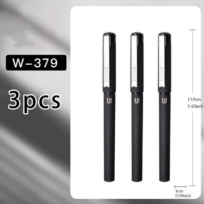 Прибиращи се гел химикалки, черно мастило, 1,0 мм, средна точка, химикалка с подпис, гладко писане, офис ученически пособия