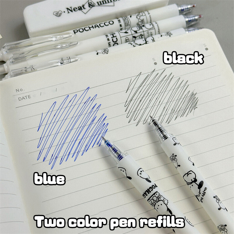 4 kom. Sanrio brisiva olovka Pochacco, slatka, zgodna, tiskana olovka u kutiji, olovka na bazi vode, uredska olovka s potpisom.