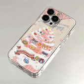 Калъф за телефон Cute Dog Christmas Tree за iPhone 16 15 14 13 12 11 Pro Max XR XS MAX 7 8 PLUS MINI Y2K Удароустойчиви капаци против падане