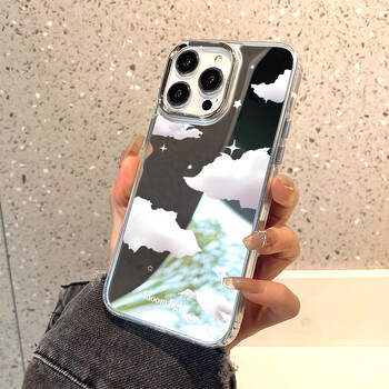 Θήκη τηλεφώνου Aesthetic Art Letters Make up Mirror για iPhone 13 16 Pro Max 11 12 14 15 XR X XS Max Θήκη σκληρής προστασίας πίσω κάλυμμα