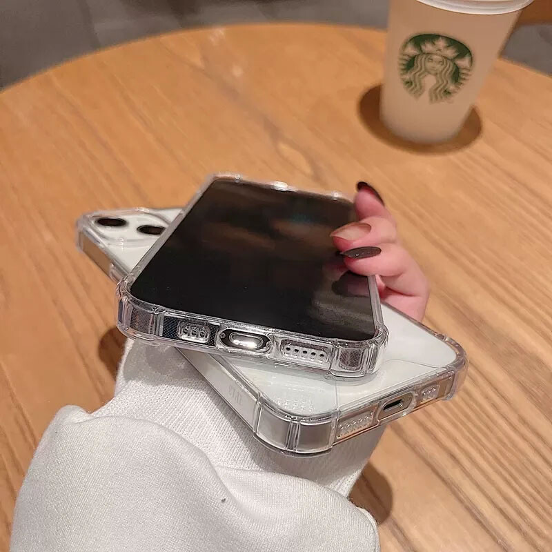 Луксозно магнитно безжично зареждане за калъф Magsafe за iPhone 16 15 14 13 12 11 Pro Max Plus Удароустойчив прозрачен капак за броня ﻿