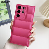 Θήκη Soft Down Jacket For Samsung Galaxy S23 S24 Ultra S22 S21 FE S20 A50 A51 A52 A53 A54 A55 A32 Note 20 Ultra Candy Color Case