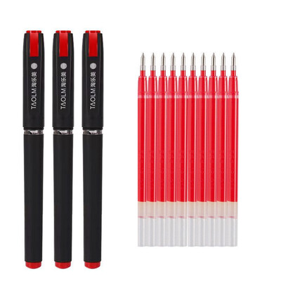 Suure mahutavusega geelpliiats 1,0/0,7/0,5 mm allkirjaga kalligraafia käekirjapliiatsid Süsimust/sinine/punane pastapliiats äri jaoks