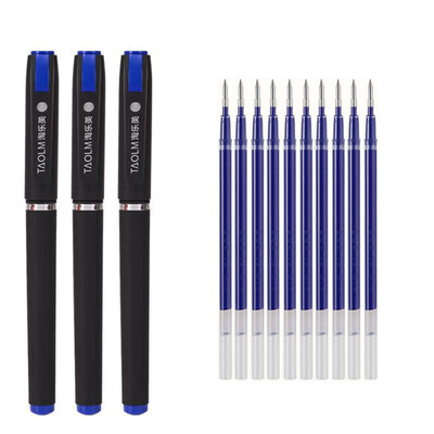 Suure mahutavusega geelpliiats 1,0/0,7/0,5 mm allkirjaga kalligraafia käekirjapliiatsid Süsimust/sinine/punane pastapliiats äri jaoks